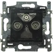 Hirschmann Coax wandcontactdoos - EDB 02 S (TV/FM/SAT)