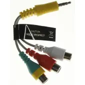 Samsung LED TV 3,5mm Jack 4-polig - Composiet adapter BN39-02189A - 0,10 meter
