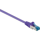 Goobay S/FTP CAT6a 10 Gigabit netwerkkabel / paars - LSZH - 7,5 meter