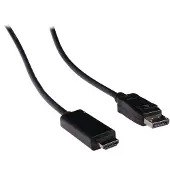 Value DisplayPort kabel DP - HDTV, M/M, zwart, 10 m