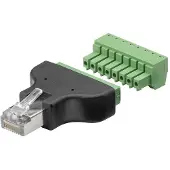 Goobay RJ45 (m) schroef connector voor U/UTP / F/UTP / S/FTP CAT5e / CAT6 netwerkkabel - per stuk