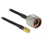 Logilink N (m) - RP-SMA (m) kabel - CFD200/RF200 - 50 Ohm / zwart - 0,50 meter