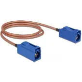 DeLOCK Fakra C (v) - Fakra C (v) antenne kabel - RG316 - 50 Ohm / transparant - 0,50 meter