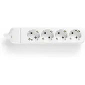 VB Stekkerdoos met 4 contacten zonder kabel / wit