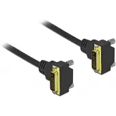 DeLOCK DVI-D Dual Link monitor kabel - 2x haaks - verguld / zwart - 3 meter