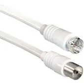 S-Impuls F (m) - Coax IEC (v) coaxkabel / wit - 10 meter