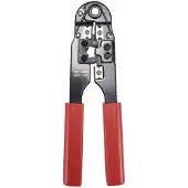 S-Impuls Krimptang voor RJ45 connectoren - metaal / rood/zwart