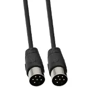 Dolphix DIN 6-pins audio video kabel / zwart - 3 meter