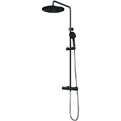 Brauer Black Edition opbouw regendoucheset met 3 standen handdouche en hoofddouche 30cm zwart mat