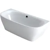 Xenz Dion half vrijstaand bad 180x80 cm wit