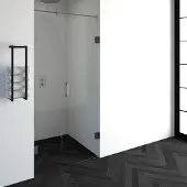 Brauer Void nis draaideur 2-delig 100x200cm greep midden - geborsteld RVS PVD