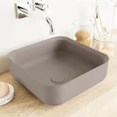 Mondiaz binx waskom solid surface 36 cm kleur smoke /smoke