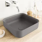 Mondiaz binx waskom solid surface 36 cm kleur darkgrey /darkgrey