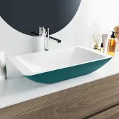 Mondiaz topi waskom solid surface 60 cm kleur smag /talc