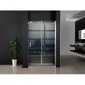Aloni Pure Nis Schuifdeur 120x200cm - Chroom - Veiligheidsglas - Douche, Douchedeuren - 5404024112575