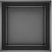 Creavit Aloni inbouwnis 30.5x30.5x10 gunmetal grijs