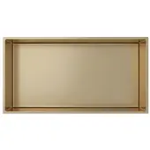 Creavit Aloni inbouwnis 30x60x10 geborsteld goud
