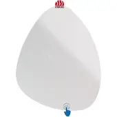 Aloni Ovo organische spiegel met verlichting en verwarming 60x80cm