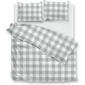 Zohome Zo Home Dekbedovertrek Katoen Quattro di Lino - dove grey 140x200/220cm
