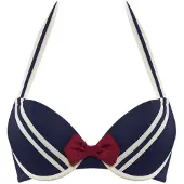 Marlies Dekkers Badmode Push Up Bikinitop Sailor Mary | Maat: 75E | Kleur: Marine Blauw/Ivoor