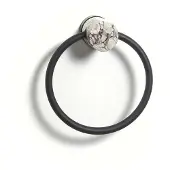 Aquanova Handdoekring Nero Alba