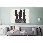 MuchoWow Wanddecoratie Metaal - Aluminium Schilderij Industrieel - Vaas - Planten - Bloemen - Pastel - 160x120 cm - Dibond - Foto op aluminium - Industriële muurdecoratie - Voor de woonkamer/slaapkamer