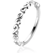Zinzi zilveren aanschuifring met zeven sierlijke Infinity schakels 2,6mm breed ZIR2500