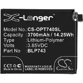 123accu OnePlus BLP743 accu (3,85 V, 3700 mAh, huismerk)