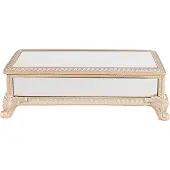 Clayre & Eef Sieradendoos 21x11x7 cm Beige Polyresin Rechthoek Juwelendoos Beige Juwelendoos