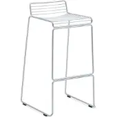 HAY Hee High barkruk 75 cm Galvanized