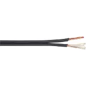 S-Impuls 2-aderige ongebalanceerde audiokabel - 2x 0,14mm / zwart - 25 meter
