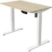 Kerkmann Büromöbelfabrik Move 1 Zit-sta-bureau Rechthoekig Ahorn T-Voet 1.000 (B) x 600 (D) x 1.230 (H) mm Melamine, staal