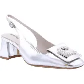 Lola cruz 08Z17BK Slingbacks | Maat 41 Dames Zilver