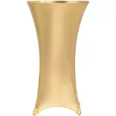 vidaXL 2 st Tafelhoezen stretch 70 cm goud