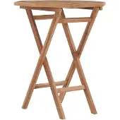 vidaXL Tuintafel inklapbaar 60x60x75 cm massief teakhout