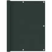 vidaXL Balkonscherm 120x600 cm oxford stof donkergroen