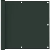 vidaXL Balkonscherm 90x500 cm oxford stof donkergroen