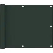 vidaXL Balkonscherm 75x600 cm oxford stof donkergroen