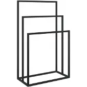Super Merchant Handdoekenrek vrijstaand 48x24x79 cm ijzer zwart