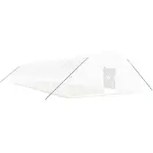vidaXL Tuinkas met stalen frame 120 m² 20x6x2,85 m wit