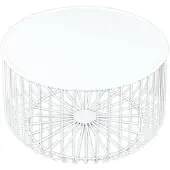 Bronx Salontafel Senna metaal wit.