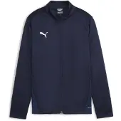 Puma teamGOAL Trainingsjack Kids Donkerblauw Wit