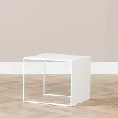 Bronx Bijzettafel Lucia metaal wit 34 cm hoog