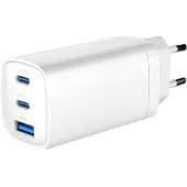 Gembird USB + 2x USB-C snellader | 65W | wit - 9540153
