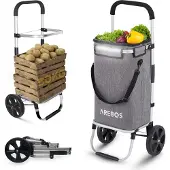 Arebos 3in1 Winkelwagen inklapbaar boodschappen scooter Draagvermogen 50 Kg