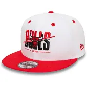 New Era White Crown 9fifty Chicago Bulls Cap Rood S-M Man