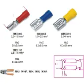 Oem Marine Female Lamellar End Cap 50 Units Goud 6.3 mm
