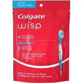 Colgate Max Fresh Wisp Disposable Mini Travel Toothbrushes, Peppermint, 24 Count