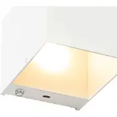 QAZQA Wandlamp wit incl. LED en touch dimmer oplaadbaar - Joris