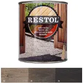 Restol Houtolie Zijdeglans Indiana Grijs 1 LTR